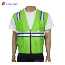 Economy Ansi Class 2 100% Polyster Knit Safety Vest With Pocket